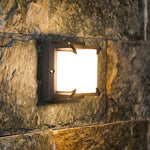 Modern Outdoor Wall Sconce in Black Die-Cast Aluminum