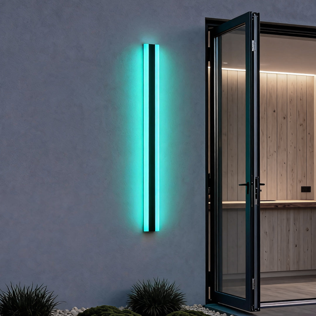 Luma Linear RGB LED Outdoor Wall Light in Stainless Steel