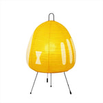 Wabi-Sabi Rice Paper Table Lamp with Aluminum Frame, Minimalist Japanese Design for Bedroom & Study