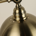 Sculptural Bronze Gooseneck Desk Lamp with Dimmable LED