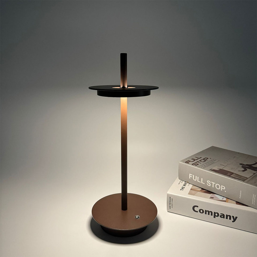 Aria Portable LED Table Lamp – Modern Cordless Metal Buffet Lamp with Dimmable Light
