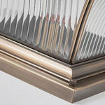 European Copper Outdoor Pillar Light with Brass Finish, IP65 Waterproof for Garden and Villa