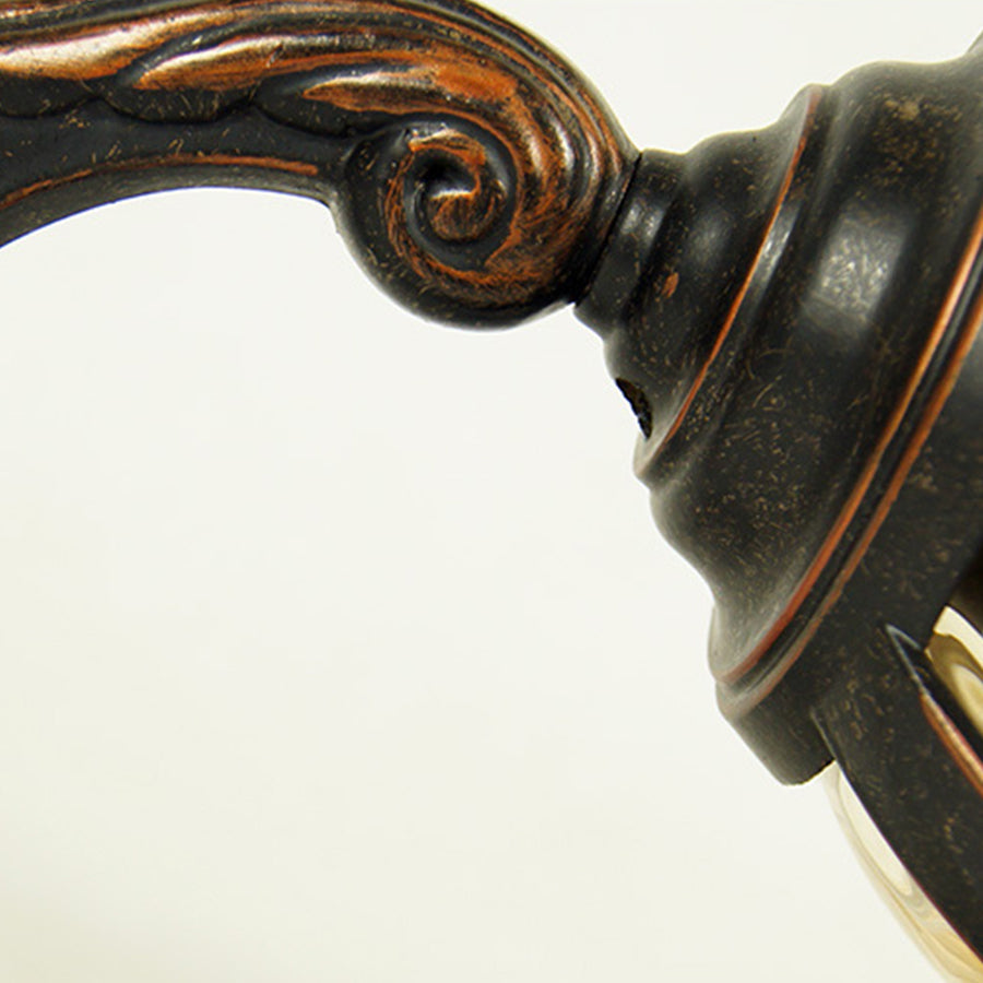 Artisan Copper Outdoor Wall Sconce with Champagne Glass Shade