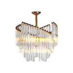 Aurelia Vintage Crystal Chandelier in Copper, Nickel, or Black – Modern Luxury Ceiling Light