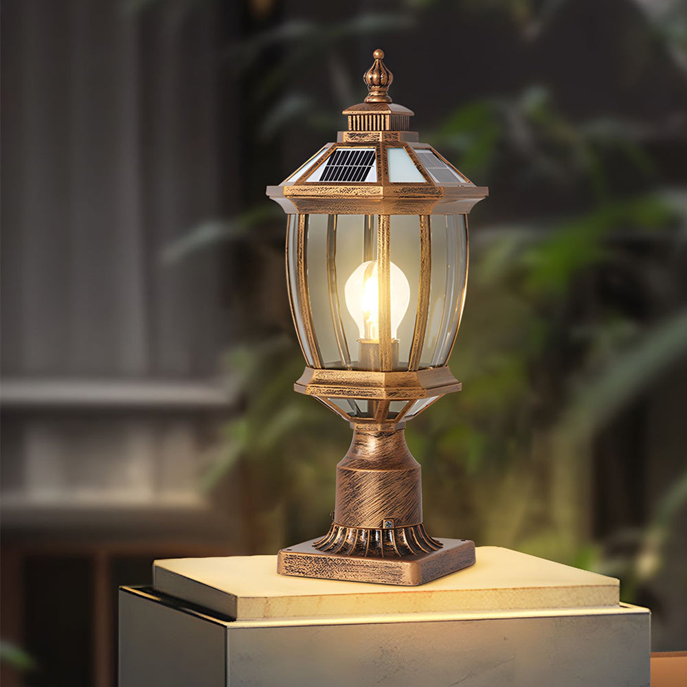 Architectural Solar Column Pillar Lights for Modern Outdoor Spaces