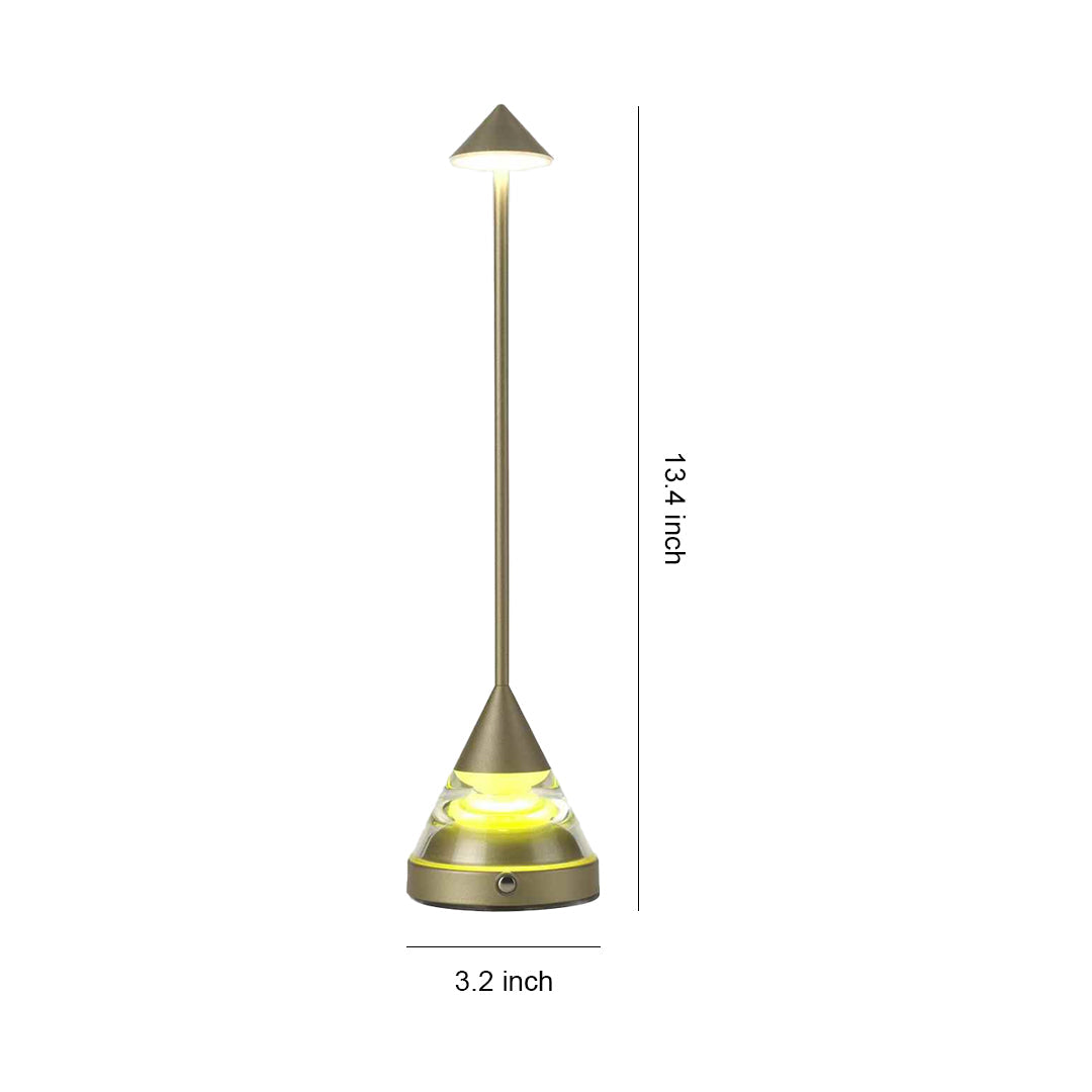 Aurora Spire LED Table Lamp – Modern Minimalist Aluminum & Iron Accent Light