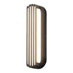Modern Outdoor Linear Wall Light – Black Aluminum LED Sconce