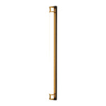 Linear Outdoor Wall Sconce with Dimmable LED Lighting in Black or Gold