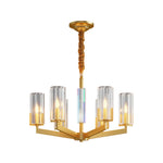 American Luxury Candle Chandelier in Brass, Chrome, or Black