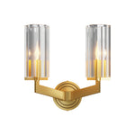 Minimalist Copper Wall Sconce with Glass Shade for Modern Interiors