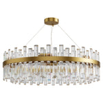 Aurelia Crystal Chandelier — Nordic Modern Ceiling Light in Copper, Nickel, or Black