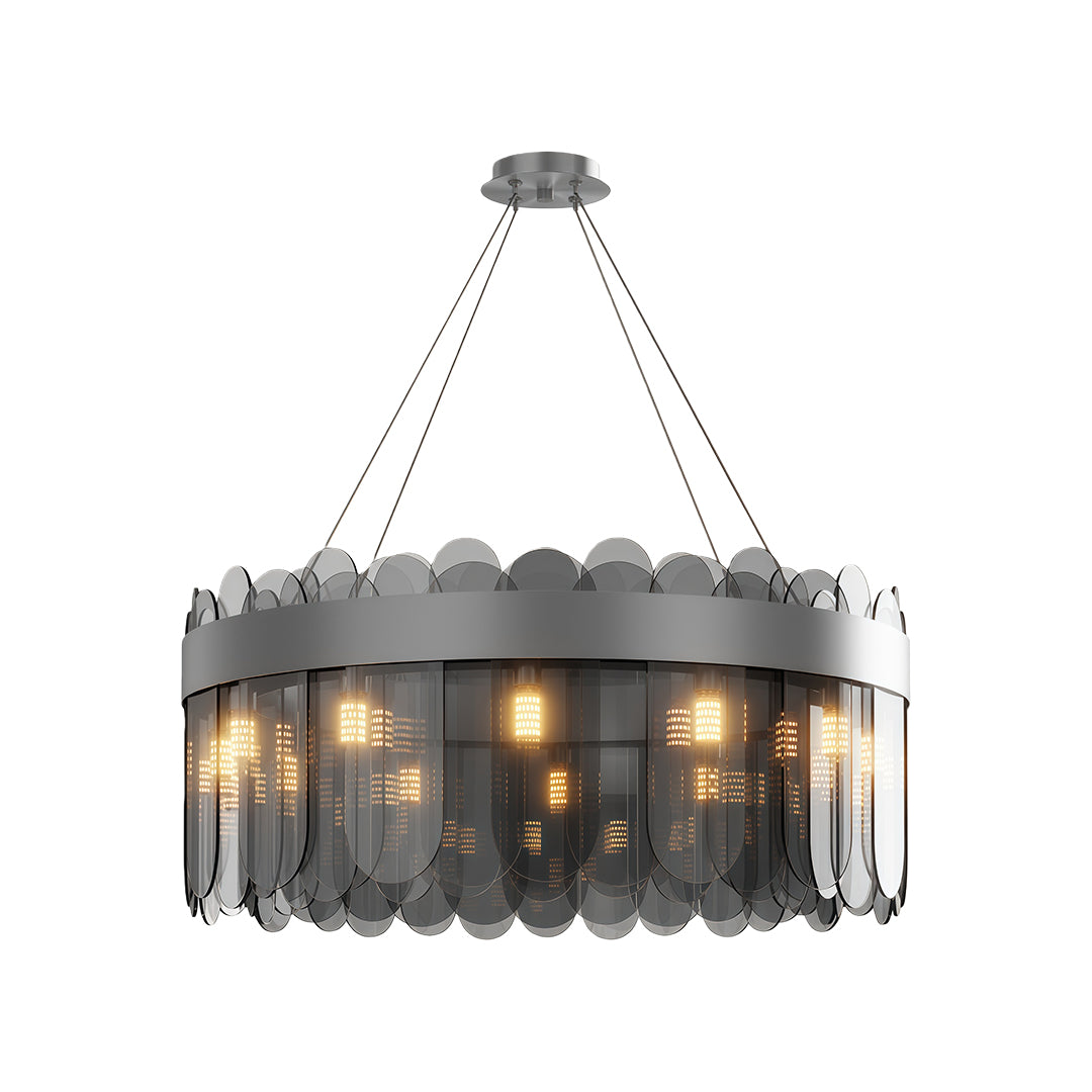 Lumina Glass Chandelier — Modern Luxury Pendant for Dining & Living Spaces