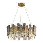 Lumière de Cristal Contemporary Crystal Chandelier with Adjustable Chain