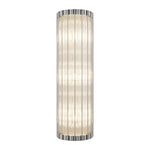 American-Style Copper Linear Wall Sconce with Clear Glass Shade