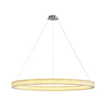 Aurelia Circular LED Chandelier in Copper, Chrome, or Black