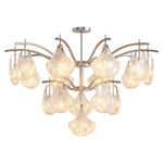Shell Chandelier Modern Luxury Ceiling Light in Copper, Nickel, or Black