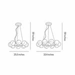Bubbles Glass Modern Chandelier – Minimalist Designer Ceiling Light