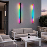 Luma Linear RGB LED Outdoor Wall Light in Stainless Steel