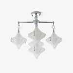 Elowen Prism Star Chandelier – Modern Glass Pendant Light for Dining Room & Living Room