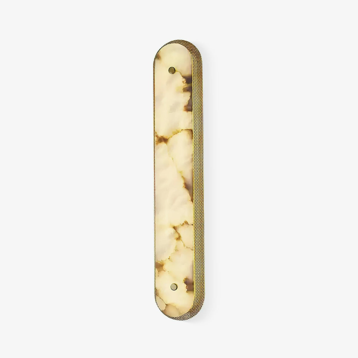 Calyxon Alabaster Wall Sconce in Brass Frame