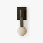 Obra Alabaster Globe Wall Sconce – Modern Bedroom & Living Room Lighting
