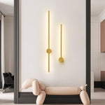 Luma Rod Portable Rechargeable Wall Sconce – Cordless Brass LED Light