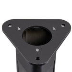 Solar-Powered Black Aluminum Bollard Light with Motion Sensor for Pathways