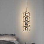 Nordic Magic Cube LED Pendant Light – Caged Geometric Glass Shade