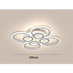 Lumen Ring Flush Mount LED Ceiling Light in White Metal