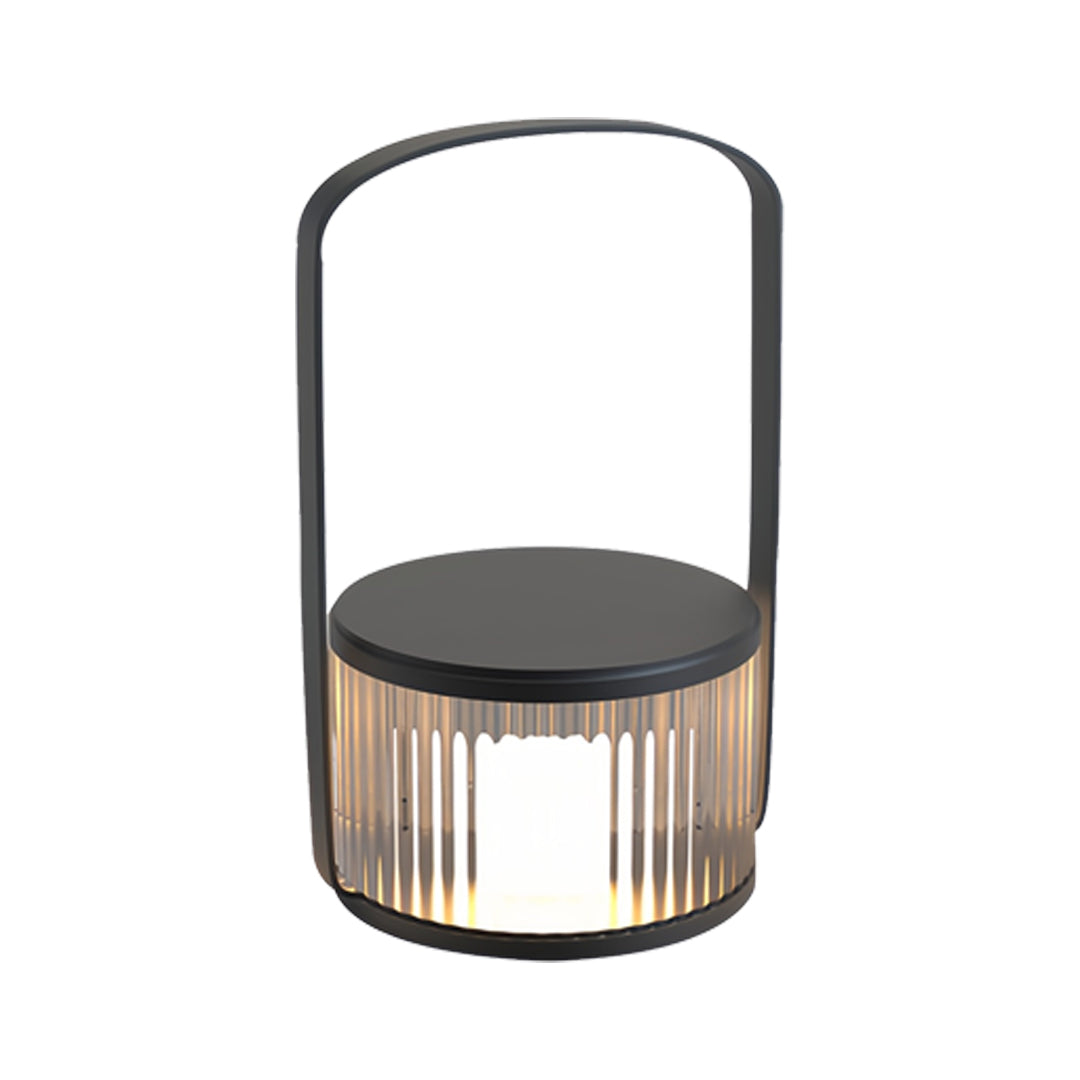 Portable LED Lantern with Stainless Steel Frame and Warm Ambient Glow