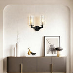 Minimalist Copper Wall Sconce with Glass Shade for Modern Interiors