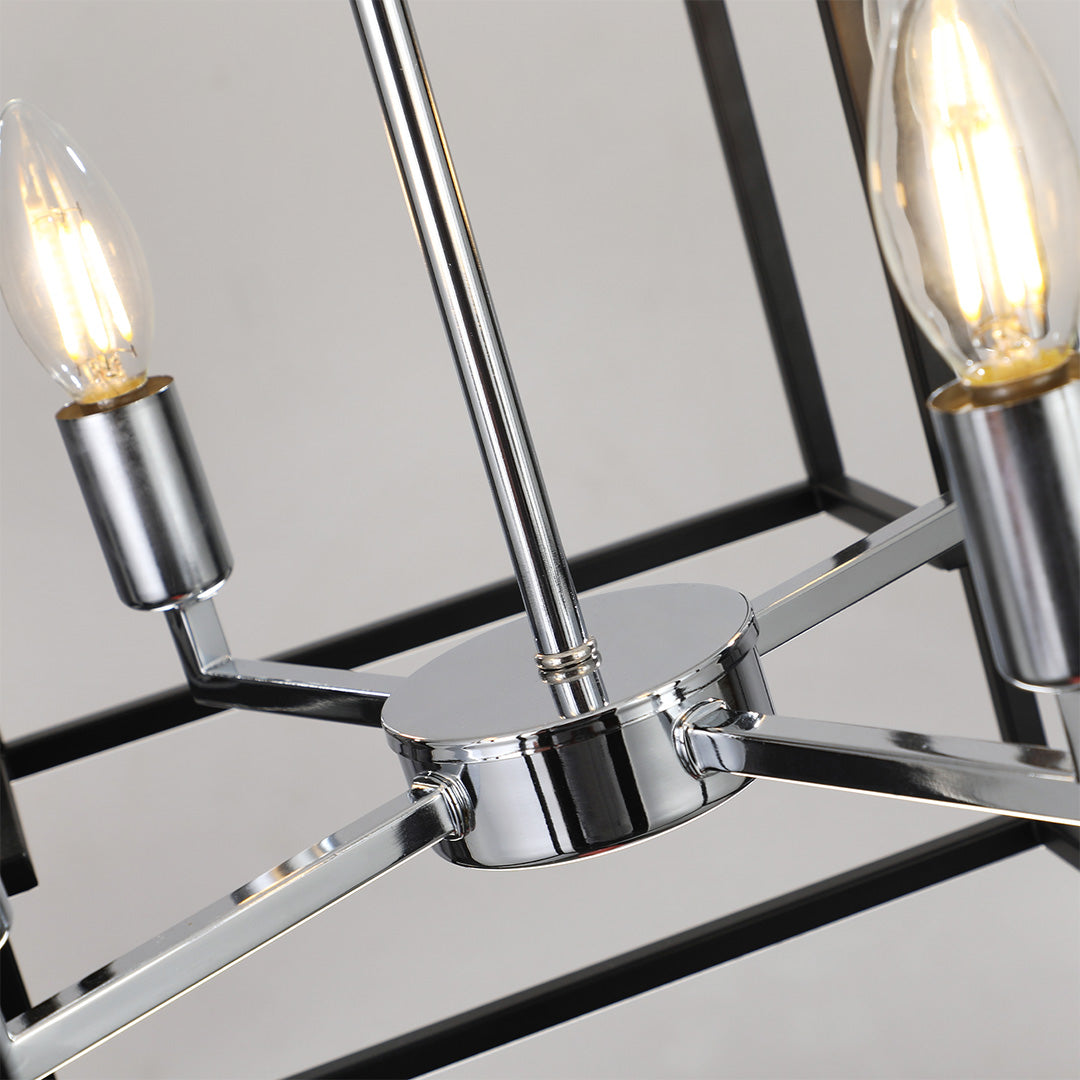Industrial Vintage Iron Pendant Light with Adjustable Chain