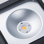 Geometric Outdoor Wall Sconce with Directional LED Light