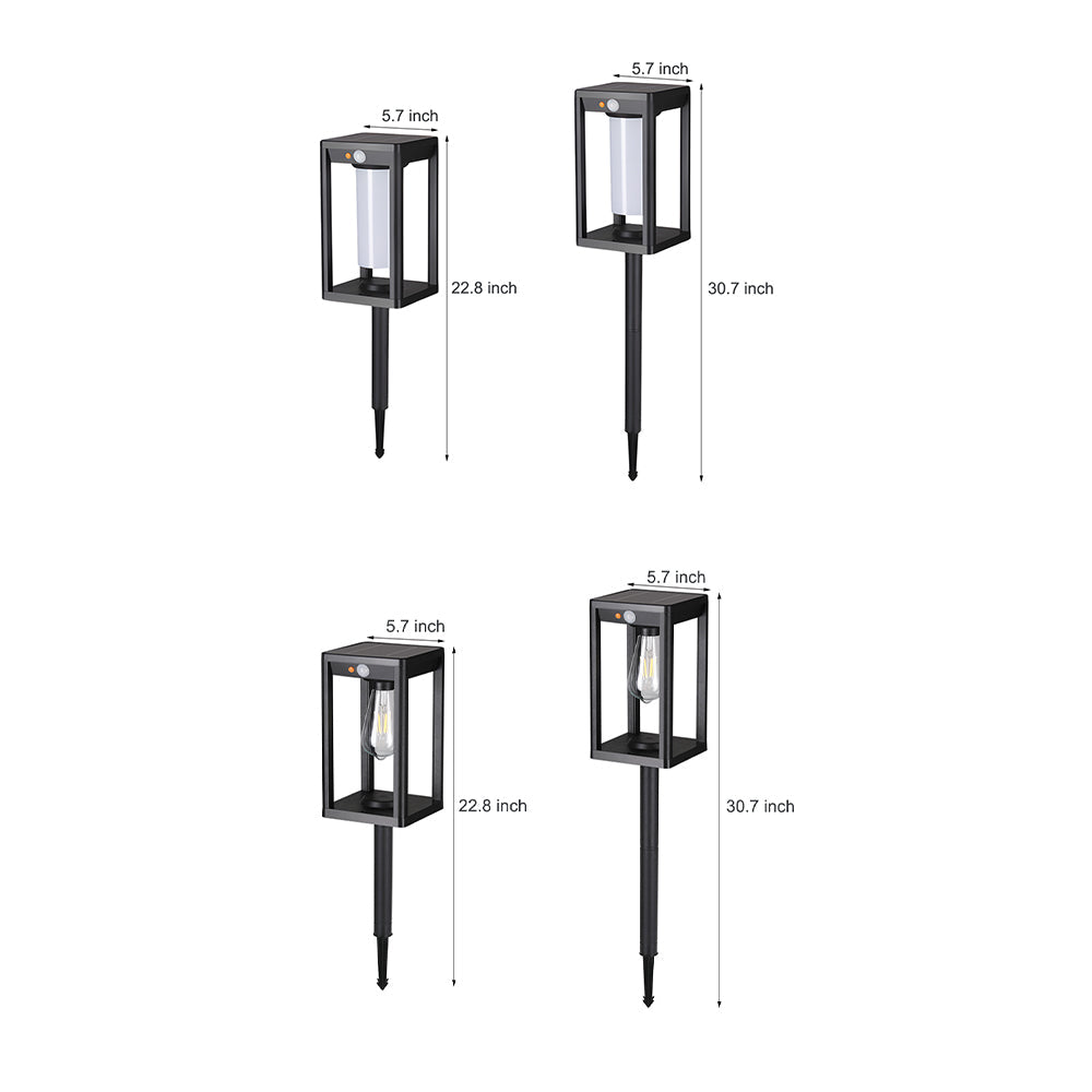 Minimalist Solar LED Landscape Path Lights with Motion Sensor
