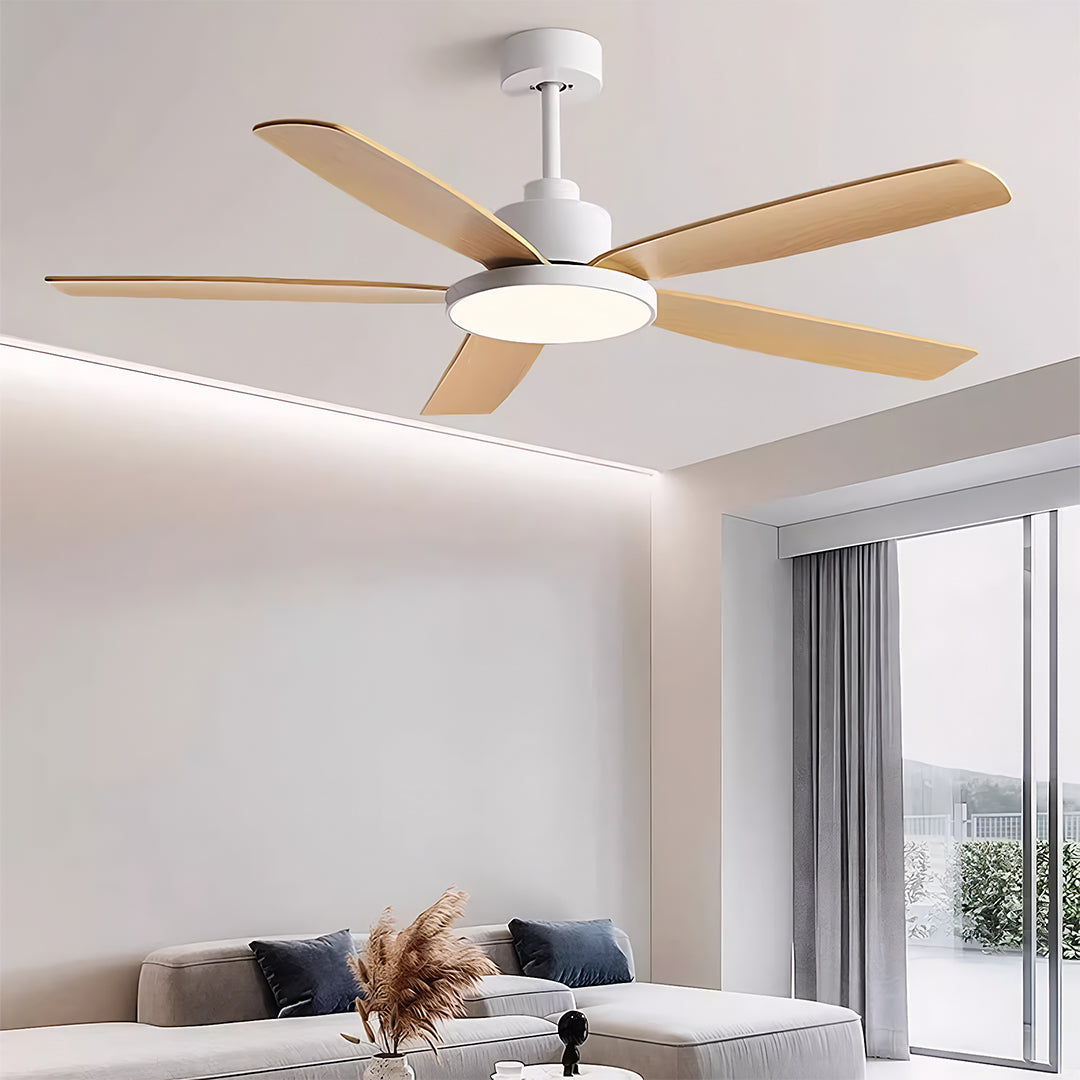 Aurelia Five-Light Ceiling Fan with LED Illumination – Nordic Minimalist Design