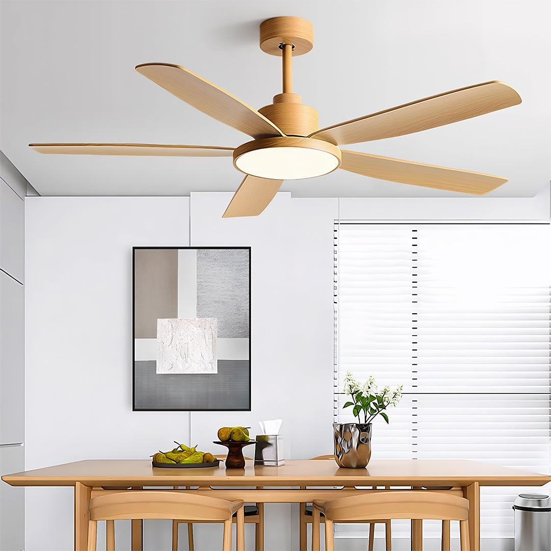 Aurelia Five-Light Ceiling Fan with LED Illumination – Nordic Minimalist Design