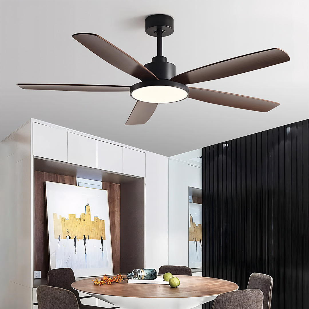 Aurelia Five-Light Ceiling Fan with LED Illumination – Nordic Minimalist Design
