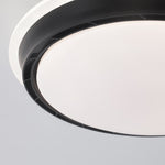 French Retro Ceiling Light with Hidden Fan, Dimmable LED Flush Mount