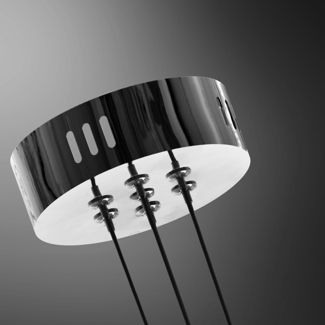 Modern LED Chandelier with Magic Bean Glass Shades – 9 or 16 Lights