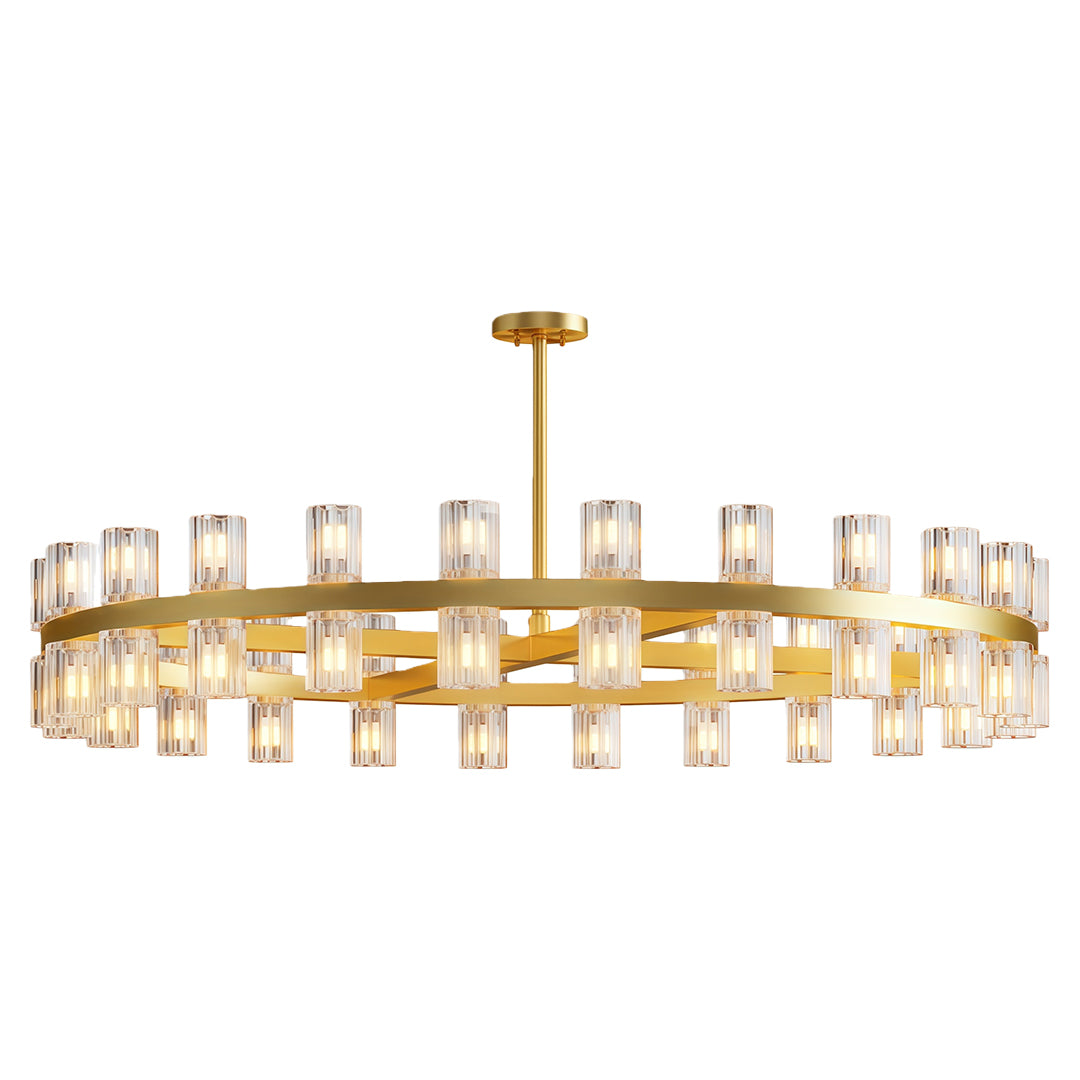 American Copper Crystal Chandelier, Modern Luxury Ceiling Light