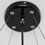 Industrial Gear LED Chandelier in Matte Black for Modern Interiors