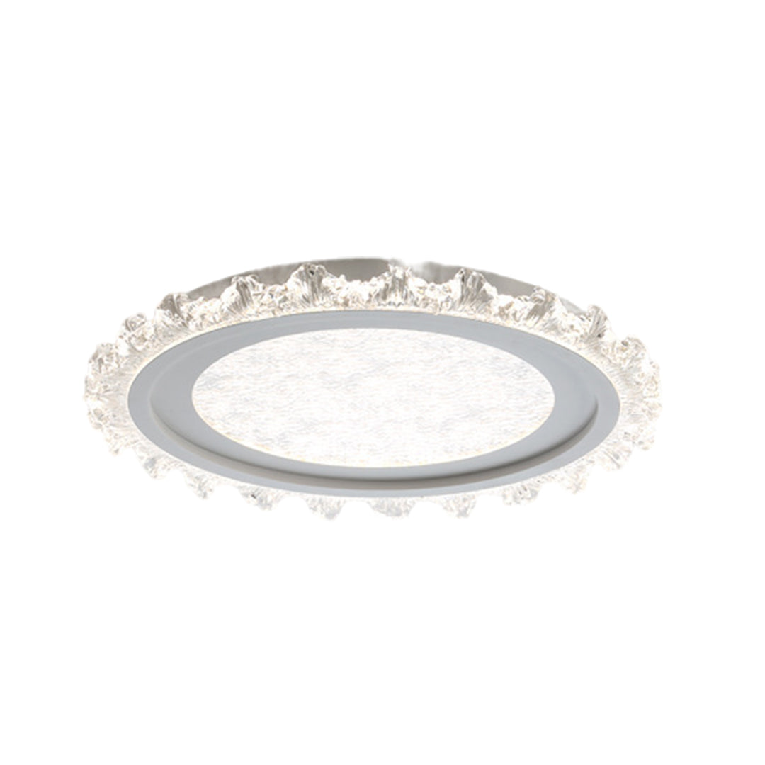 Lumière Rond LED Flush Mount Ceiling Light in White