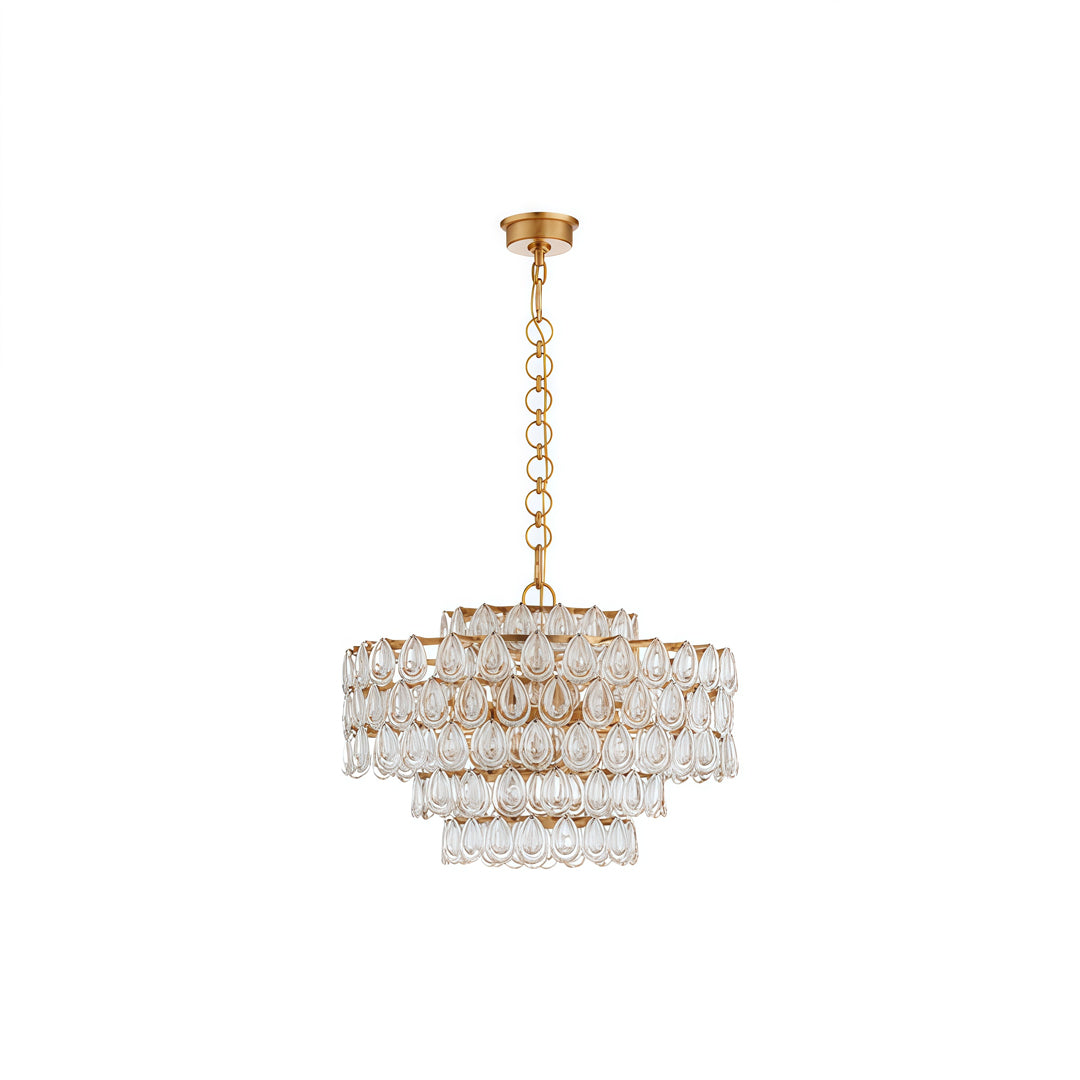 Aurelia Crystal Chandelier in Polished Copper for Modern Interiors