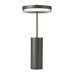 Cylinder Table Lamp with Dimmable LED, European Modern Accent Light for Living Room