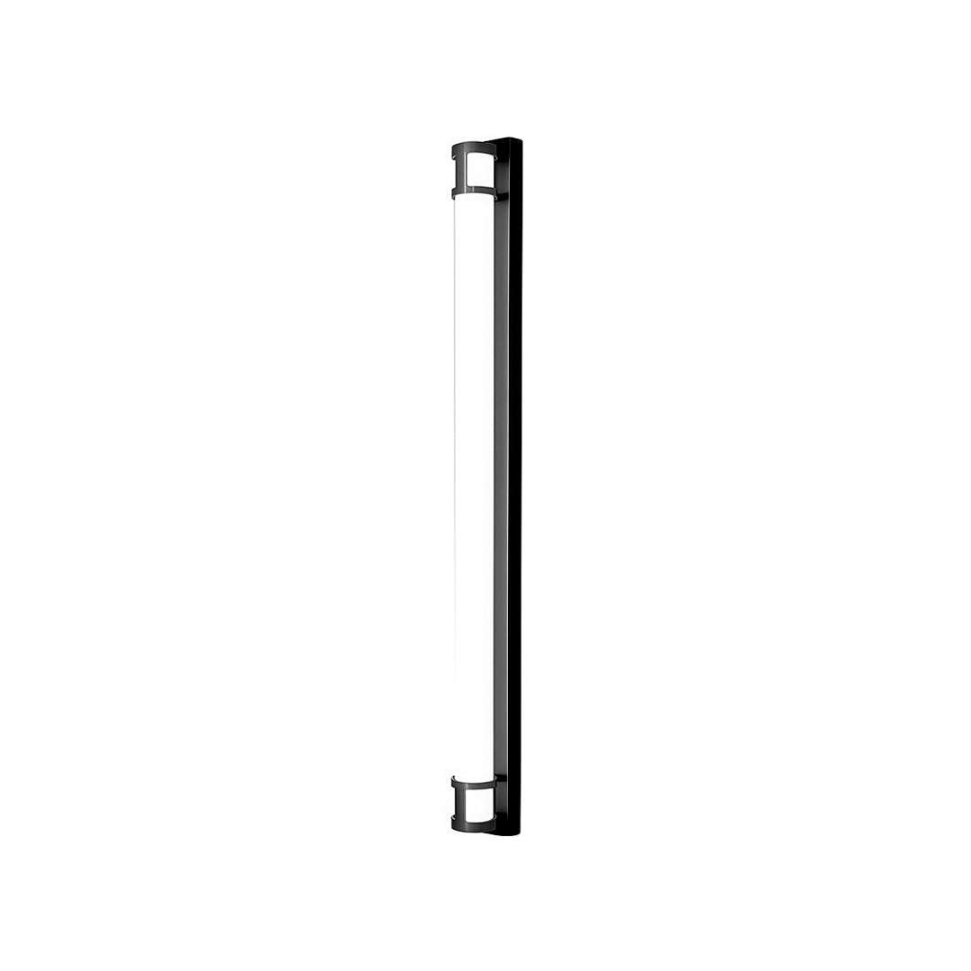 Linear Outdoor Wall Sconce with Dimmable LED Lighting in Black or Gold