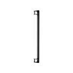 Linear Outdoor Wall Sconce with Dimmable LED Lighting in Black or Gold