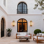 Aurelia Copper Outdoor Wall Sconce – European Vintage Lantern for Facades & Entryways