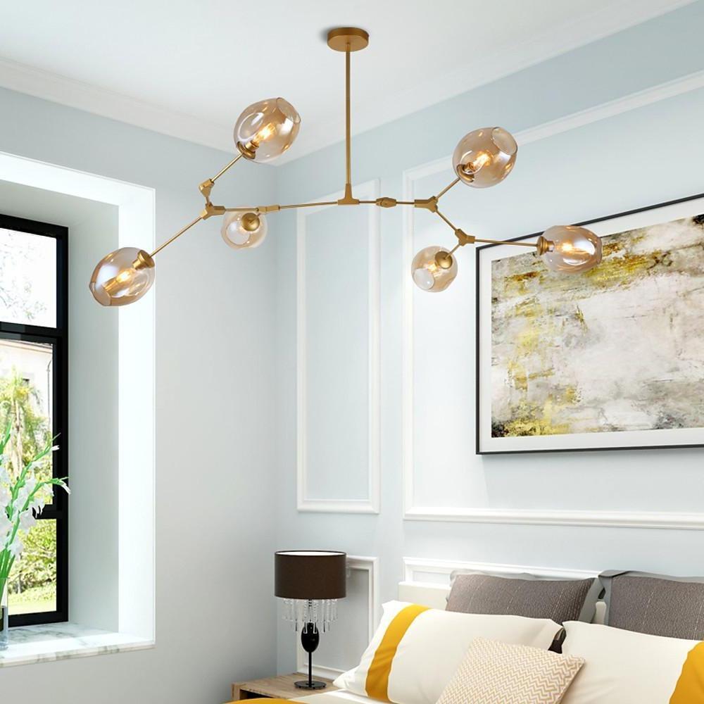 Nordic Branches Bubble Sputnik Chandelier 5 To 11 Lights Gold Finish