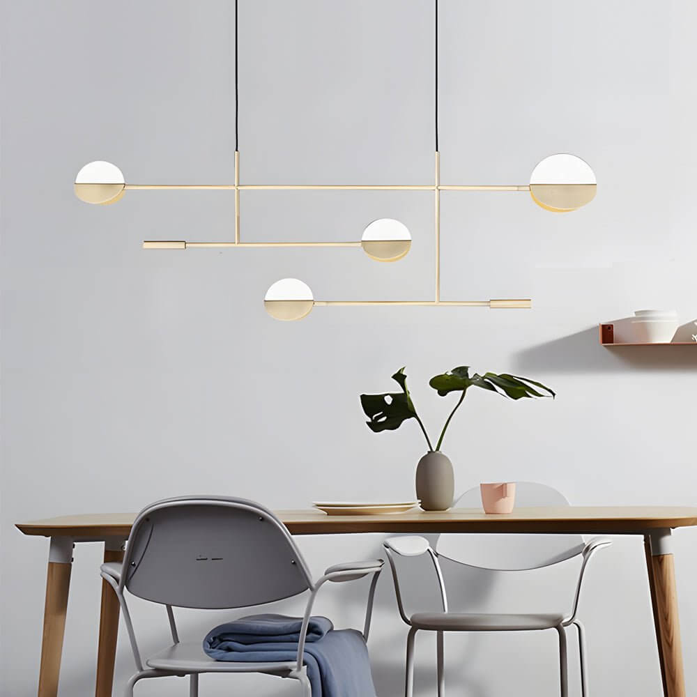 Linear LED Pendant Light in Iron with Adjustable Color Temperature