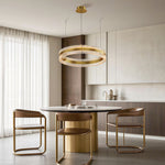 Aurelia Circular LED Chandelier – Modern Minimalist Luxury Pendant Light